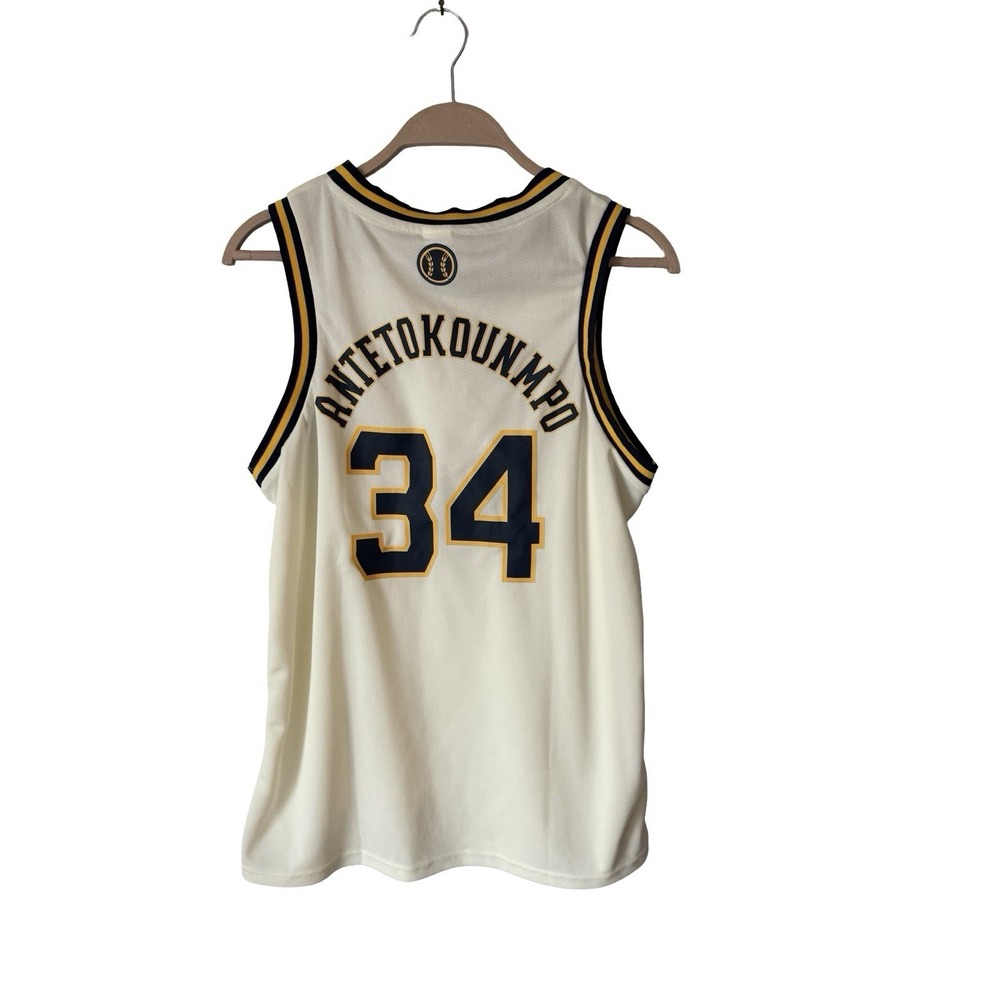 Milwaukee Brewers  Giannis Antetokounmpo #34 Bucks Jersey Men's M  espn